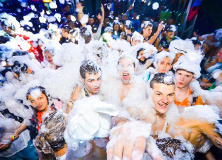 Foam party hire