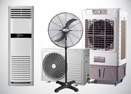 Cooling Systems: Portable AC, Industrial Fan and Air Cooler